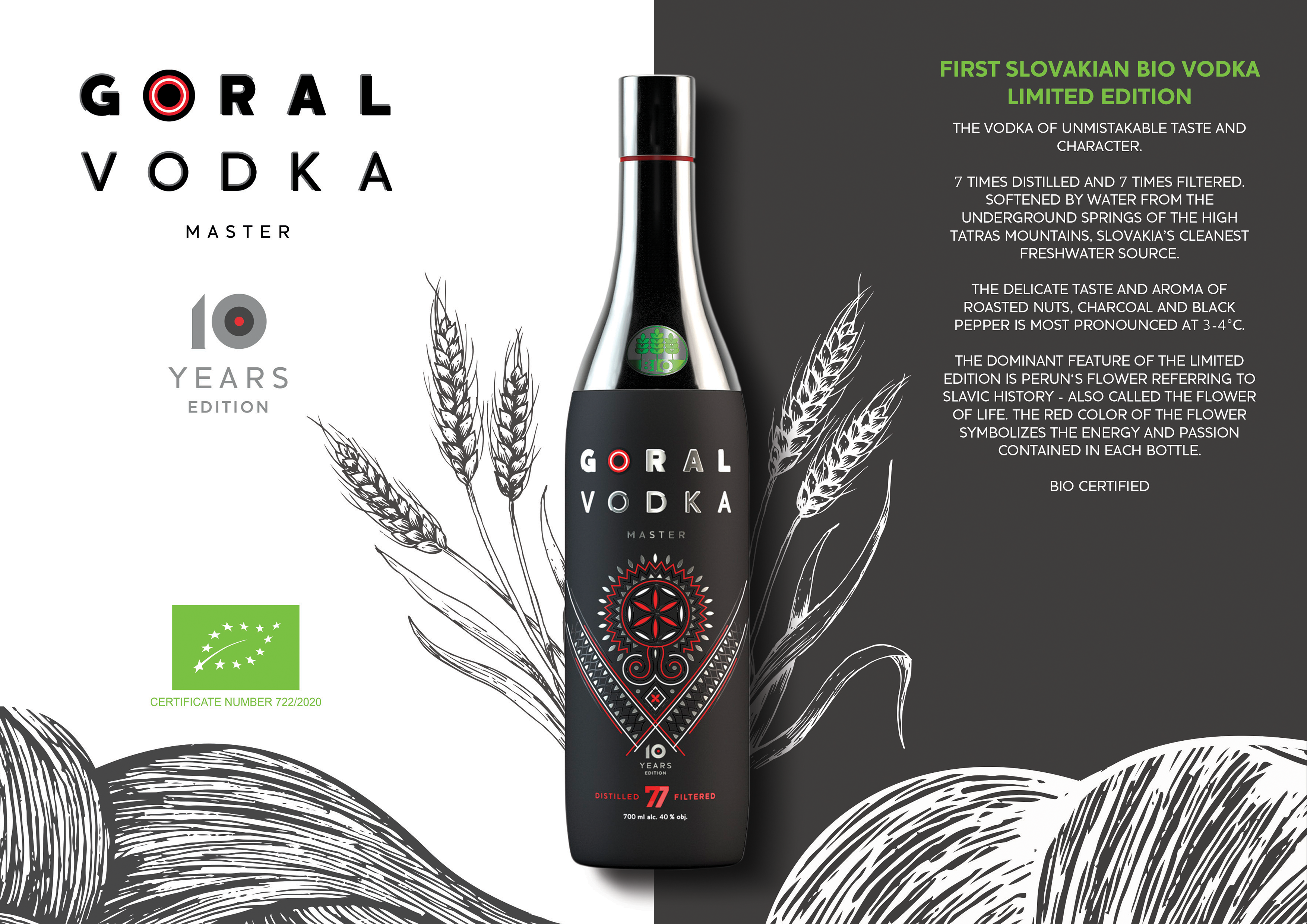 Goral Vodka MASTER | SLOVAK BEST FOOD GAS s.r.o. BIO 40% Familia, 